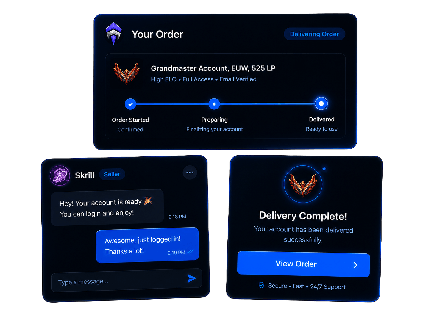 Secure delivery illustration